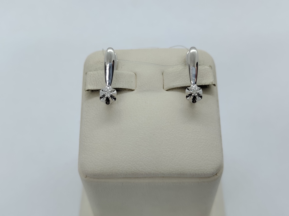 СЕРЬГИ БРИЛЛИАНТ (Ag 925)