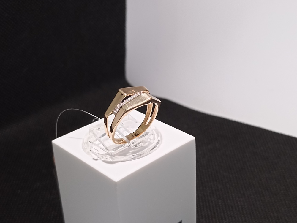 КОЛЬЦО С КАМНЯМИ (Au 585)