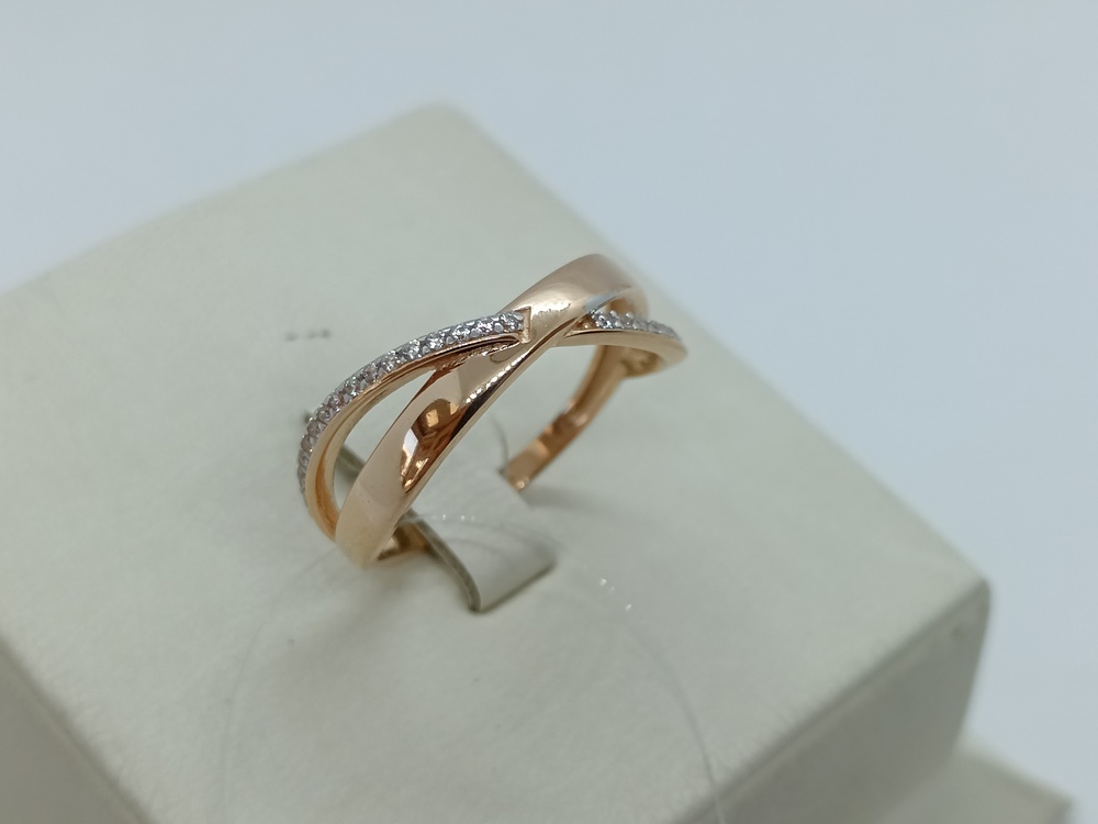 КОЛЬЦО С КАМНЯМИ (Au 585)