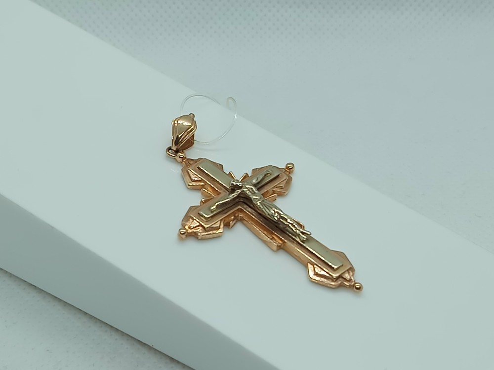 ПОДВЕСКА КРЕСТ без камня (Au 585)