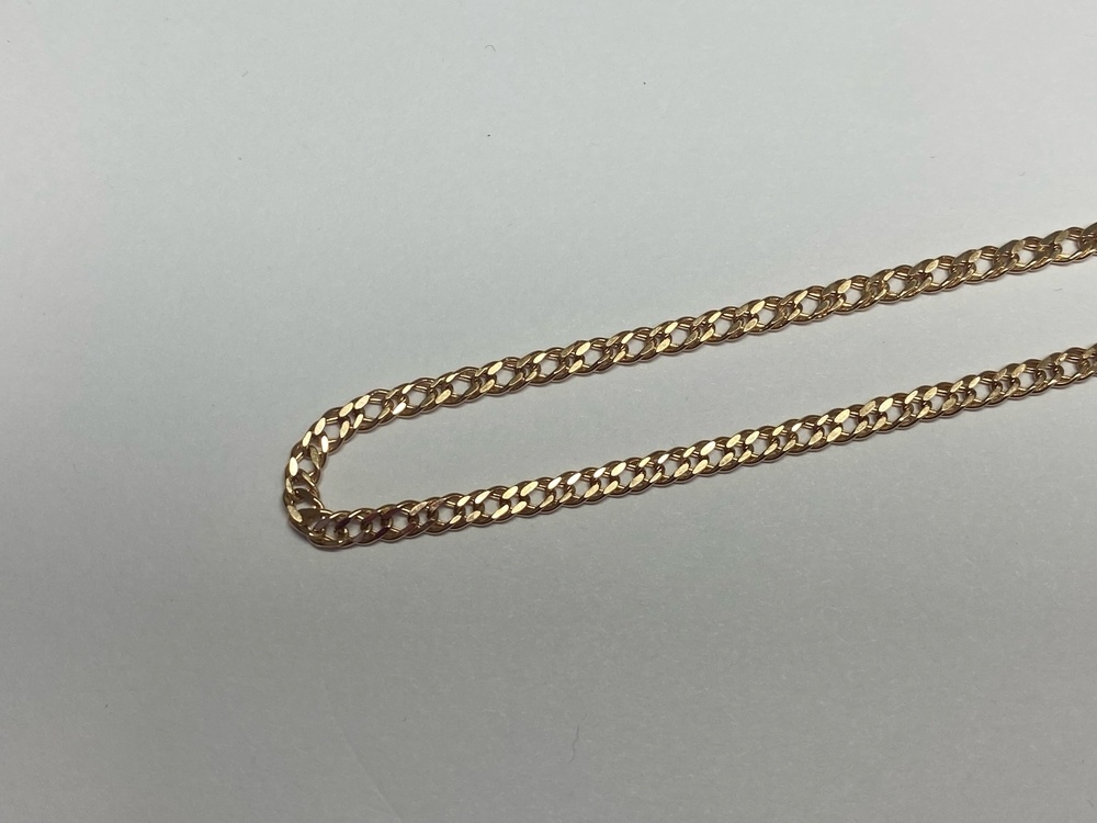 ЦЕПЬ ПУСТОТЕЛАЯ Ромб двойной (Au 585)