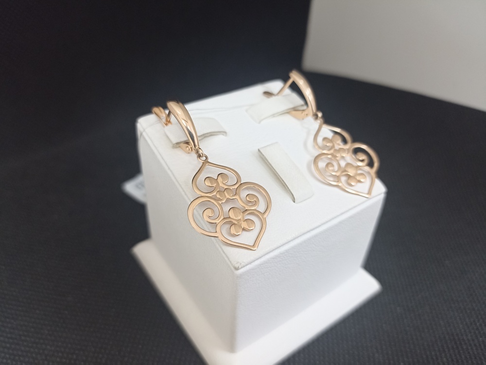 СЕРЬГИ БЕЗ КАМНЯ (Au 585)