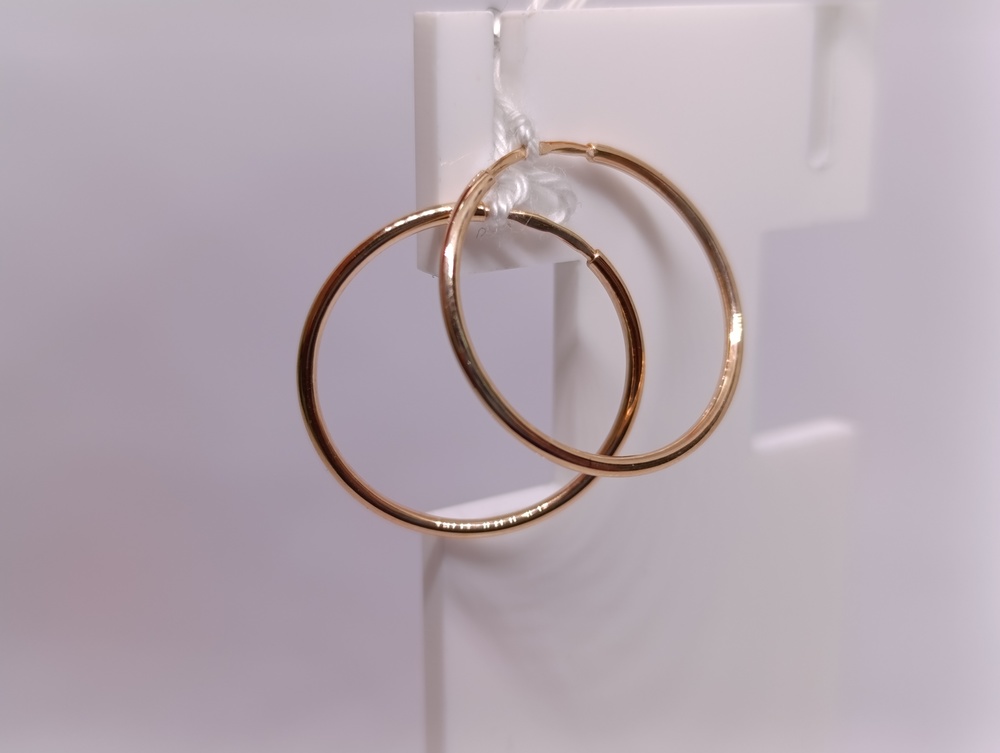 СКОН585 СЕРЬГИ КОНГО (Au 585)