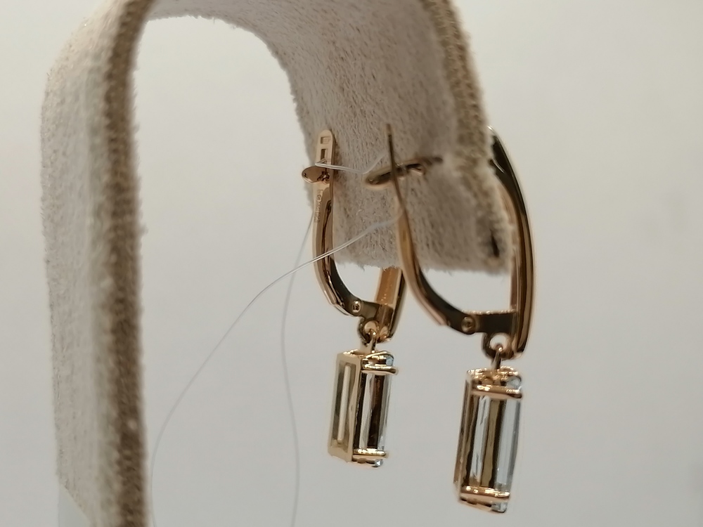 СЕРЬГИ ТОПАЗ (Au 585)