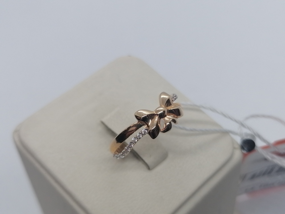 КОЛЬЦО С КАМНЯМИ (Au 585)