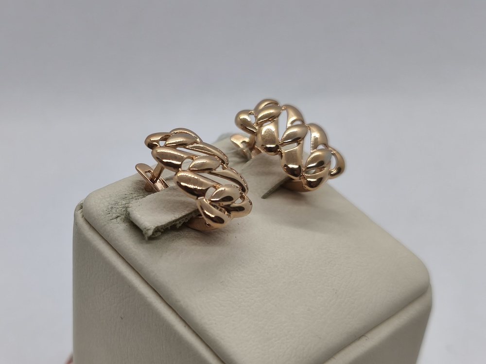 СЕРЬГИ БЕЗ КАМНЯ (Au 585)