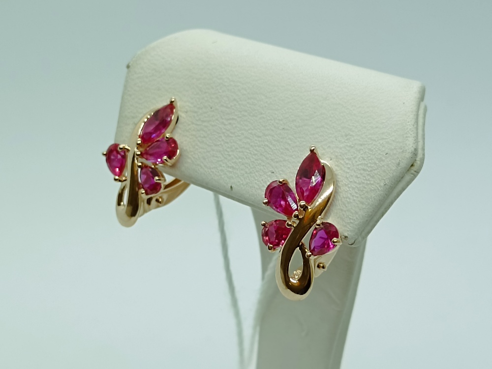 СЕРЬГИ С КАМНЯМИ (Au 585)