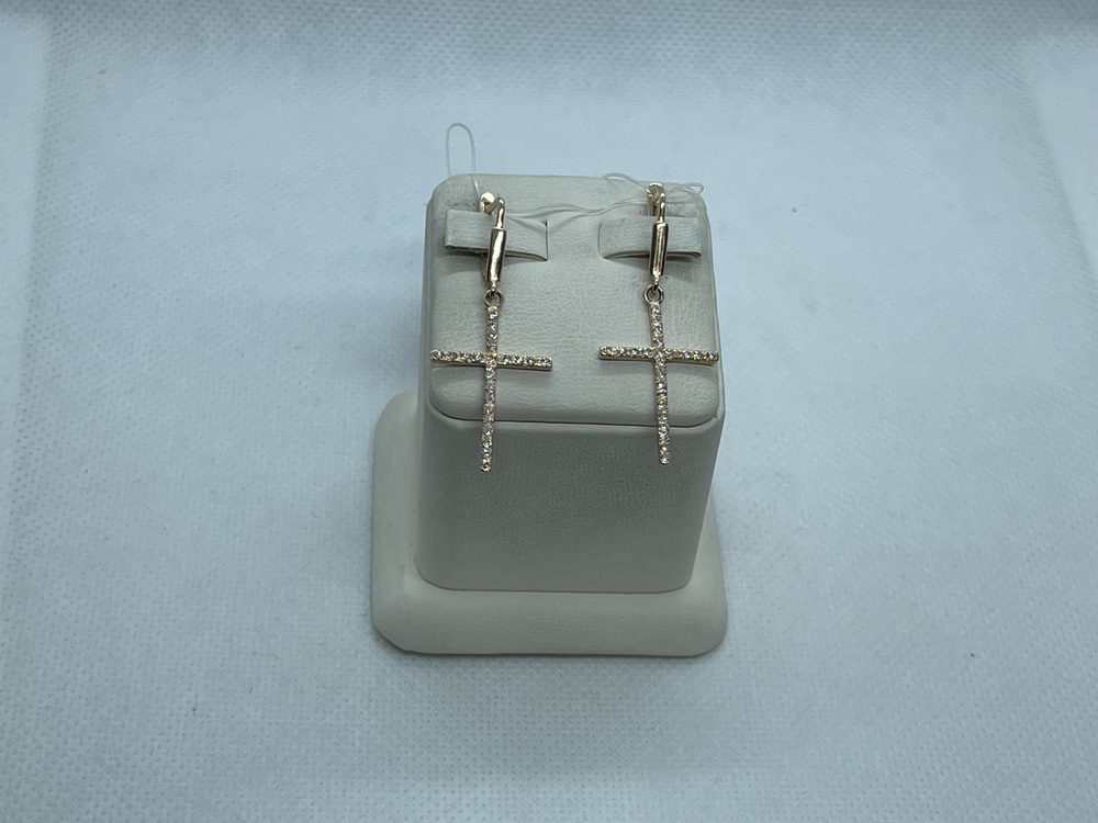 СЕРЬГИ С КАМНЯМИ (Au 585)