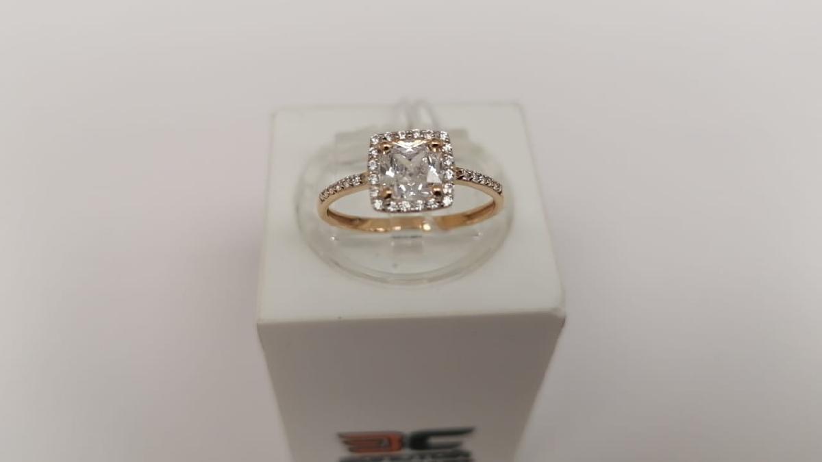 КОЛКМИ585 КОЛЬЦО С КАМНЯМИ (Au 585)