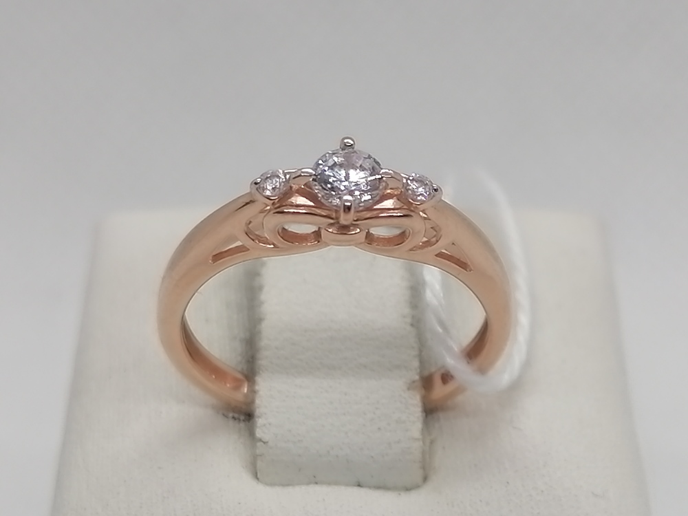 КОЛКМИ585 КОЛЬЦО С КАМНЯМИ (Au 585)