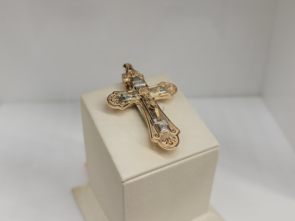 ПОДВЕСКА КРЕСТ без камня (Au 585)