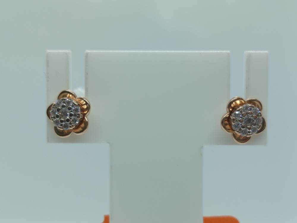 СПУС585 СЕРЬГИ ПУСЕТЫ (Au 585)