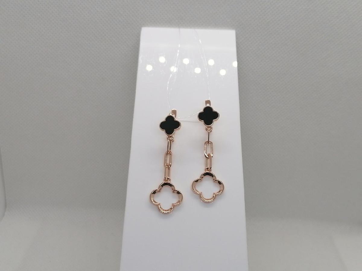 СЕРЬГИ ЭМАЛЬ (Au 585)