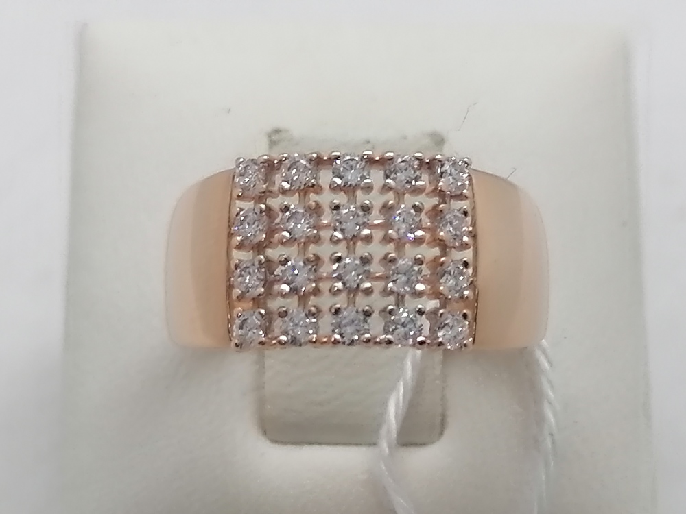 КОЛКМИ585 КОЛЬЦО С КАМНЯМИ (Au 585)