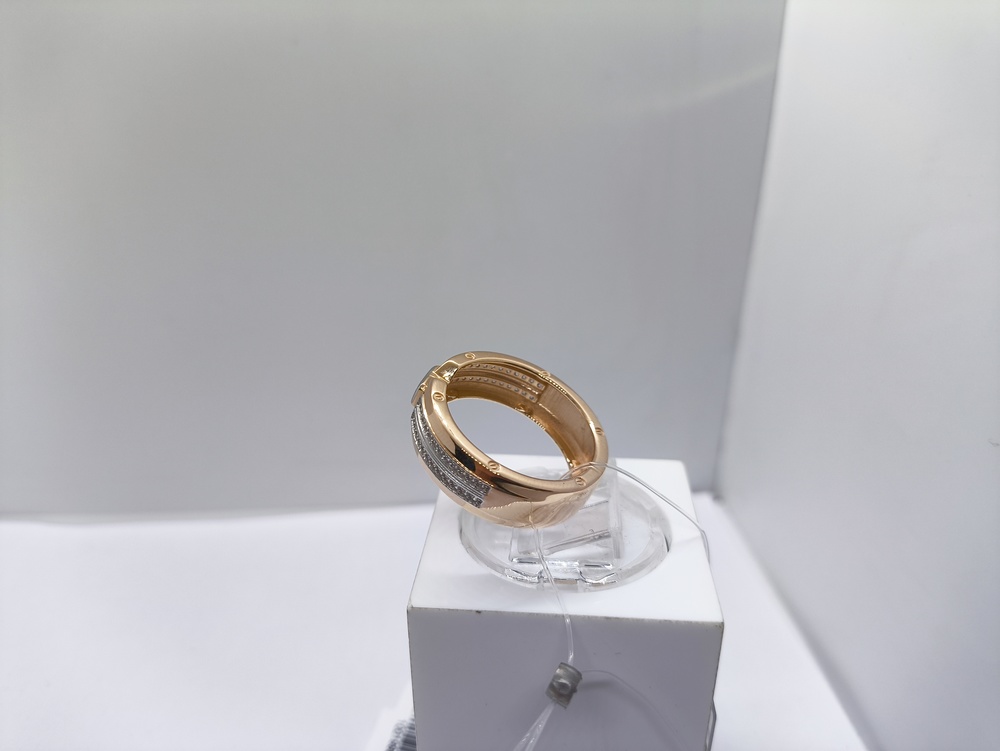 КОЛЬЦО С КАМНЯМИ (Au 585)