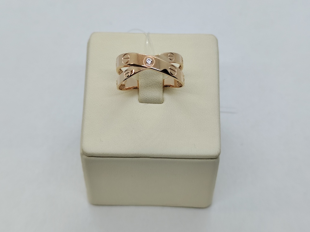 11049 КОЛЬЦО С КАМНЕМ (Au 585)