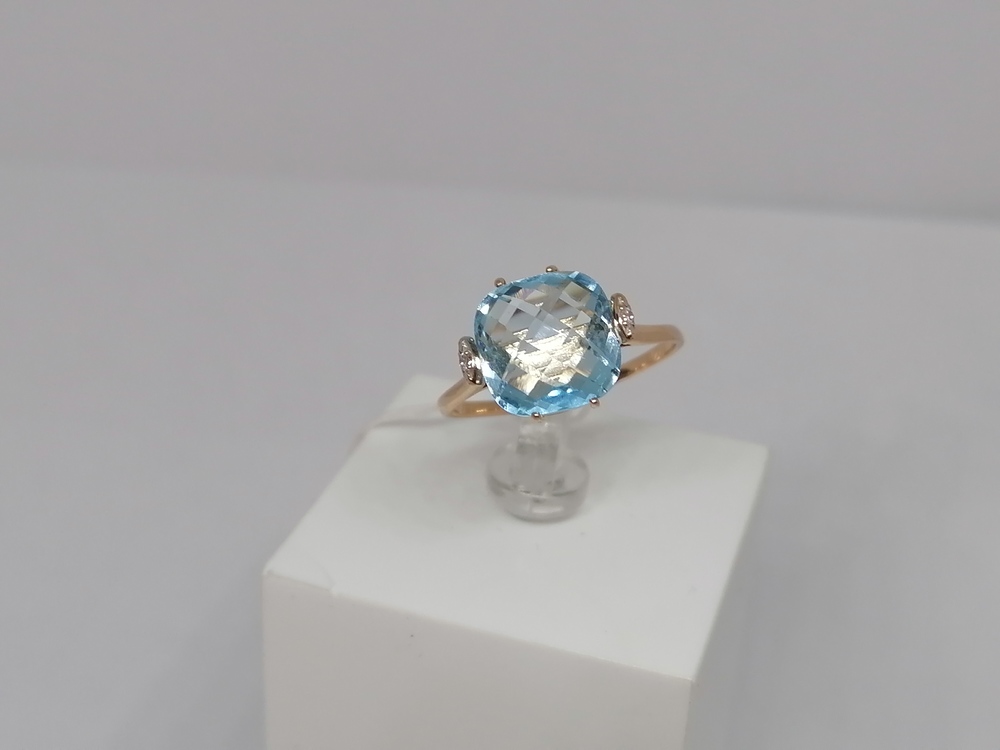 КОЛЬЦО С КАМНЯМИ (Au 585)