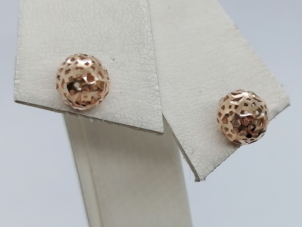 СЕРЬГИ ПУСЕТЫ без камня (Au 585)