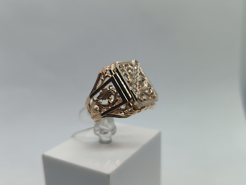 ПЕЧКМИ585 ПЕЧАТКА С КАМНЯМИ (Au 585)