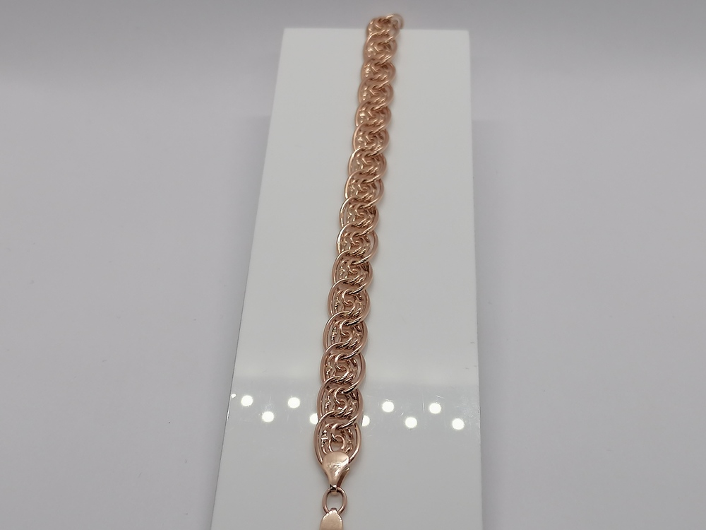 Бр-003 БРАСЛЕТ ПУСТОТЕЛЫЙ Нона-бисмарк (Au 585)