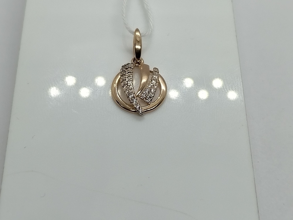 ПОДКМИ585 ПОДВЕСКА С КАМНЯМИ (Au 585)