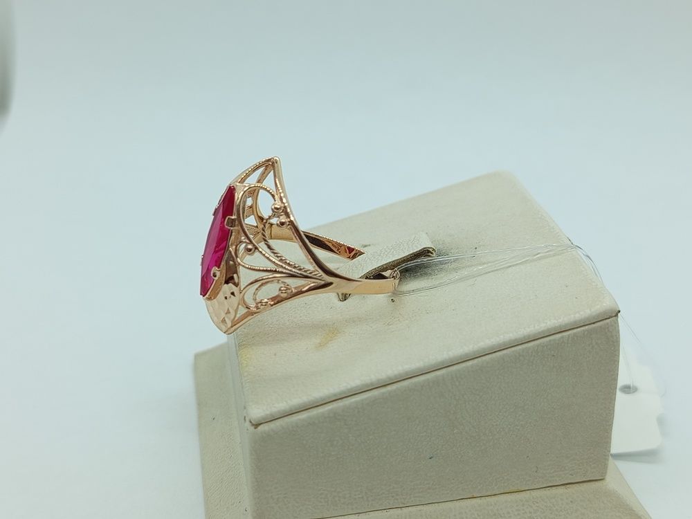 КОЛЬЦО С КАМНЕМ (Au 585)