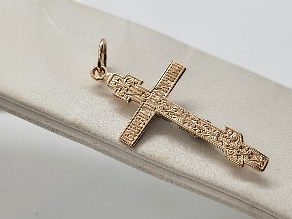 ПОДВЕСКА КРЕСТ без камня (Au 585)