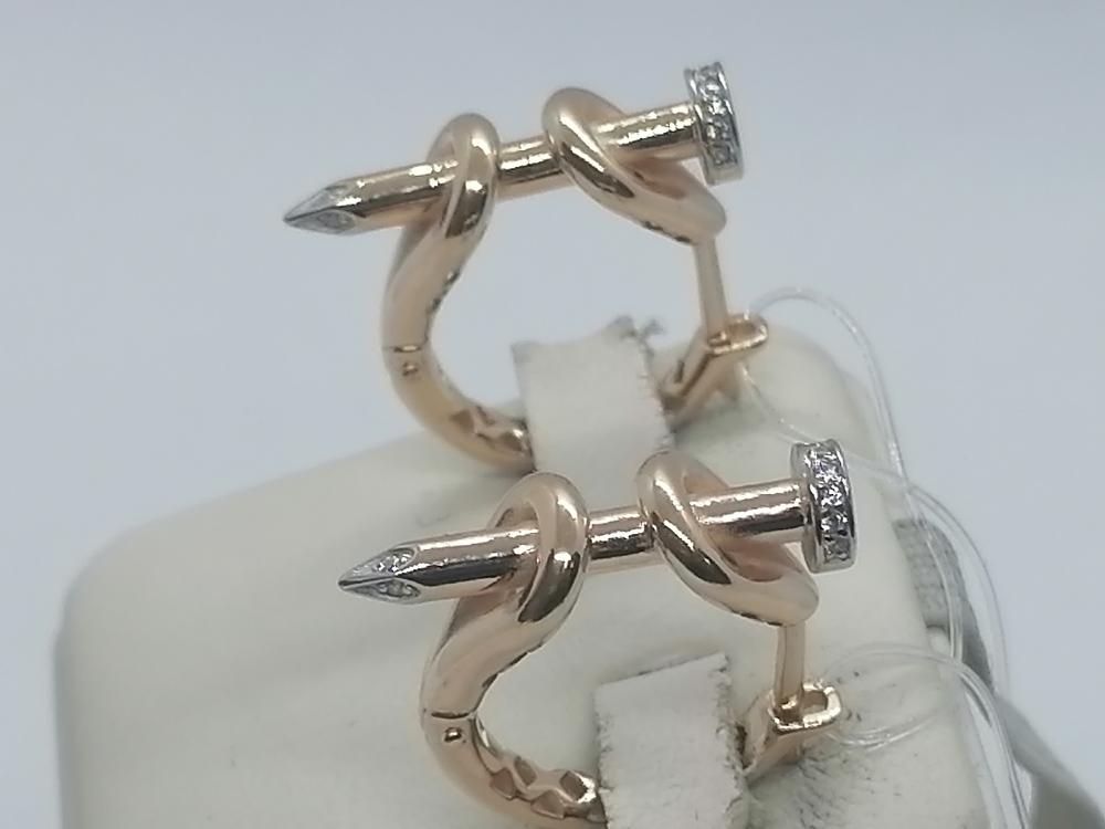 СЕРЬГИ С КАМНЯМИ (Au 585)