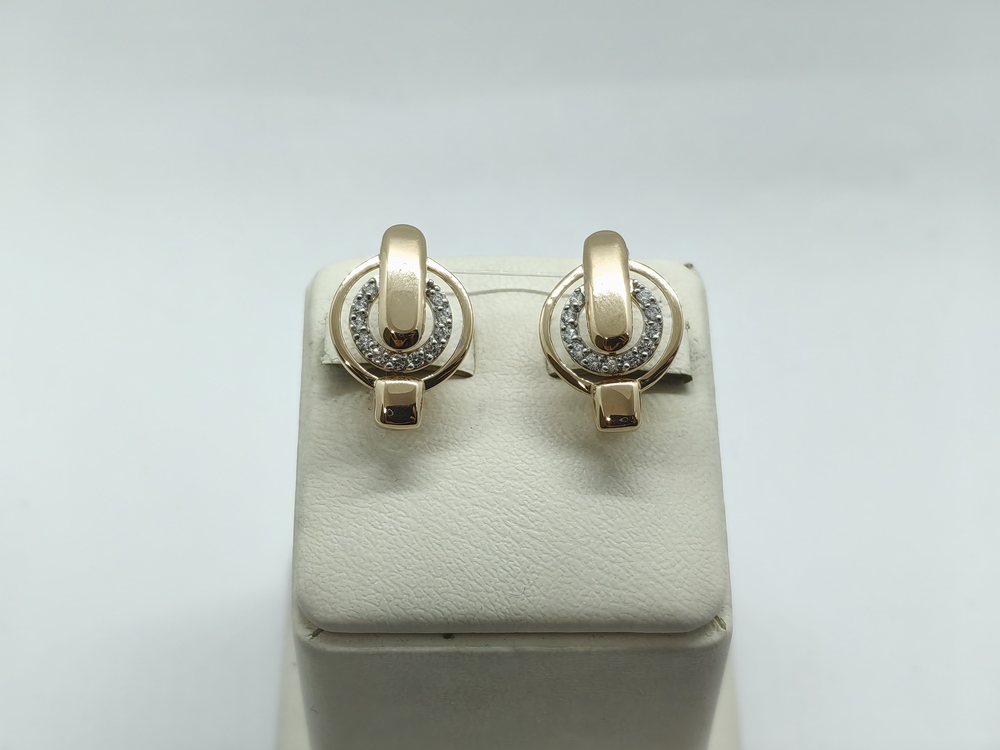 СЕРЬГИ С КАМНЯМИ (Au 585)