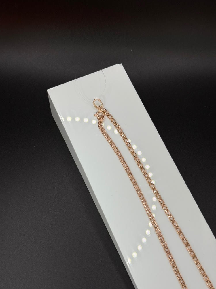 ЦЕПЬ ПУСТОТЕЛАЯ Ромб двойной (Au 585)