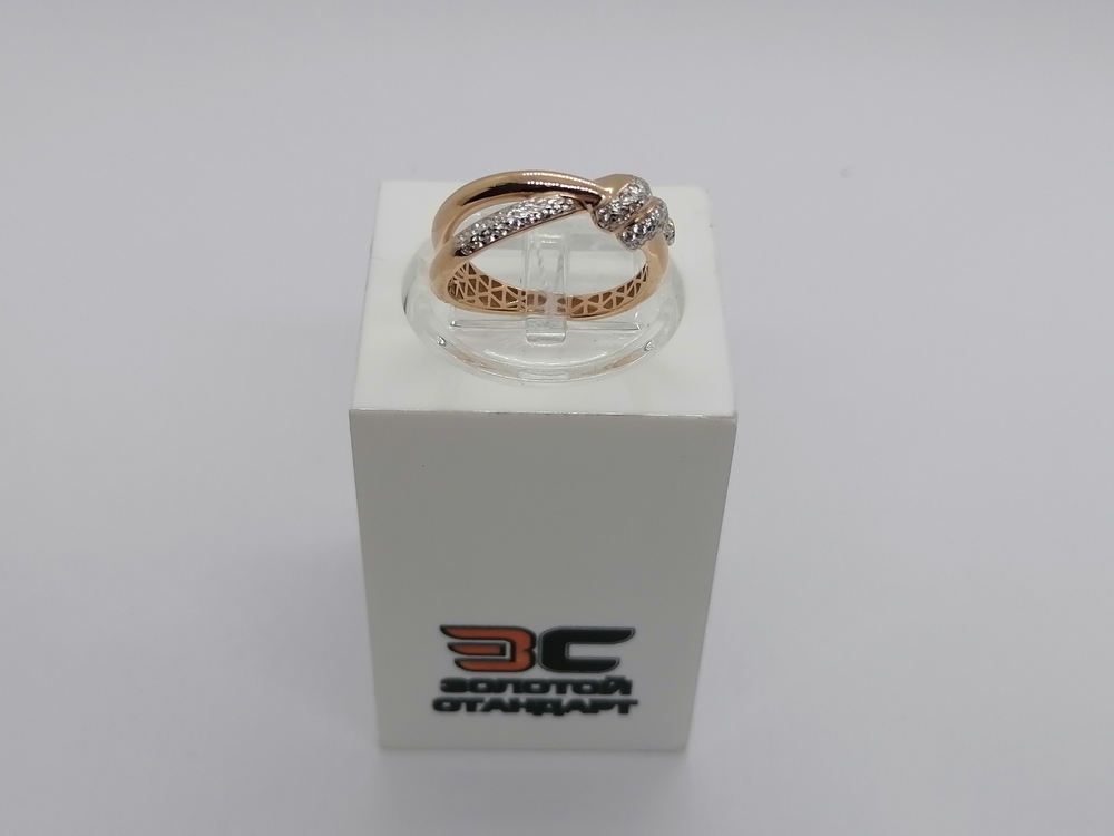 КОЛЬЦО С КАМНЯМИ (Au 585)