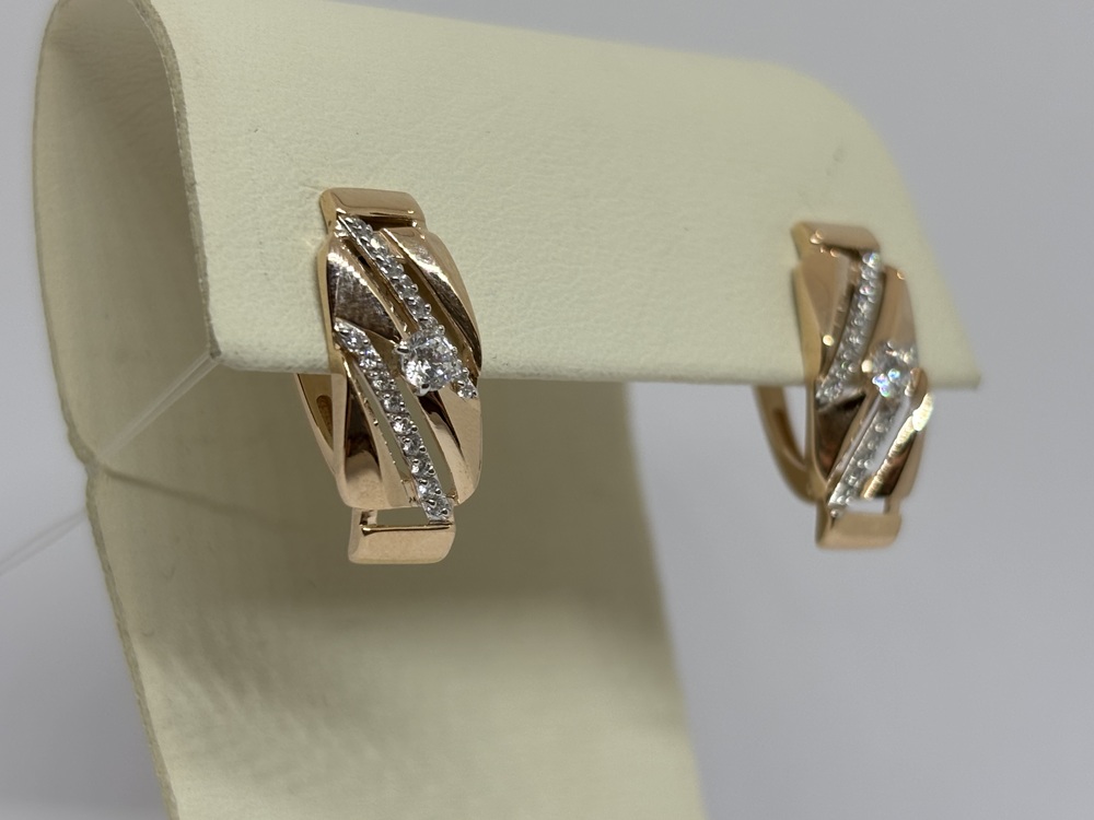 СЕРЬГИ С КАМНЯМИ (Au 585)