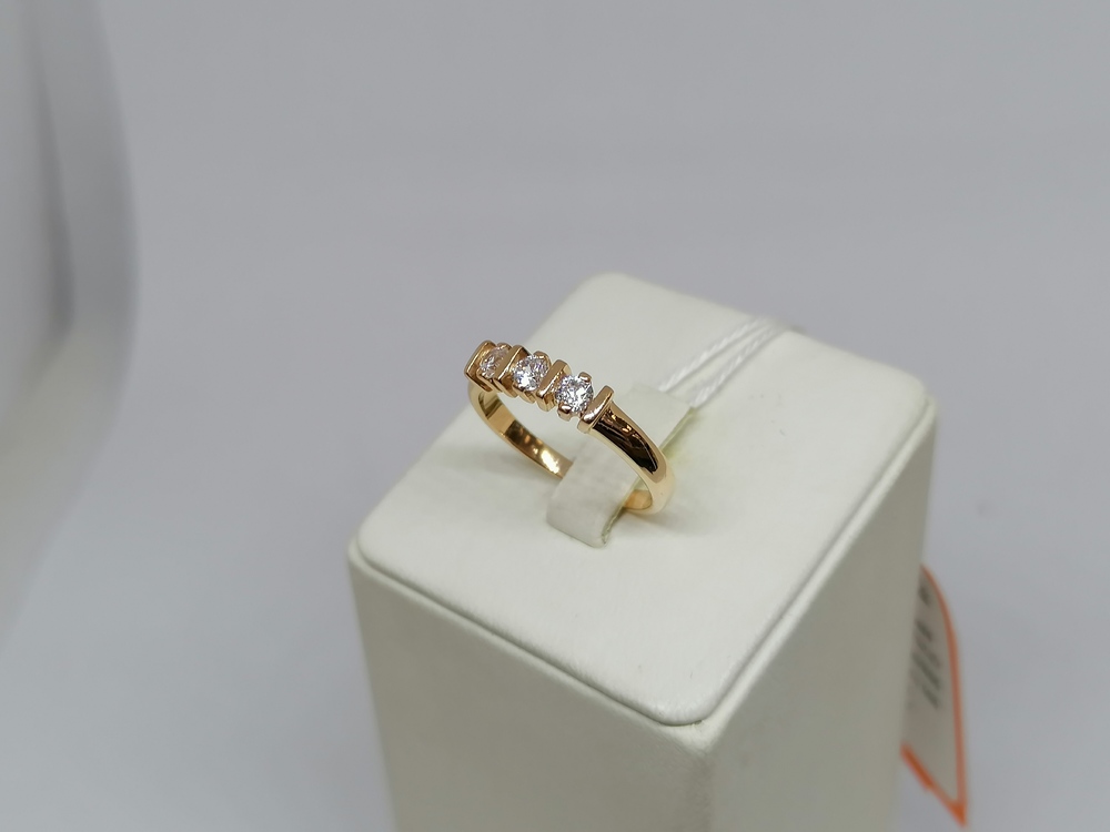 КОЛКМИ585 КОЛЬЦО С КАМНЯМИ (Au 585)