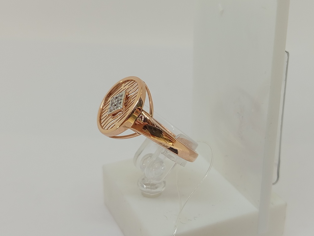 КОЛЬЦО С КАМНЯМИ (Au 585)