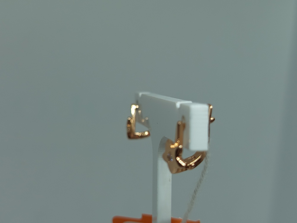 СКМ585 СЕРЬГИ С КАМНЕМ (Au 585)