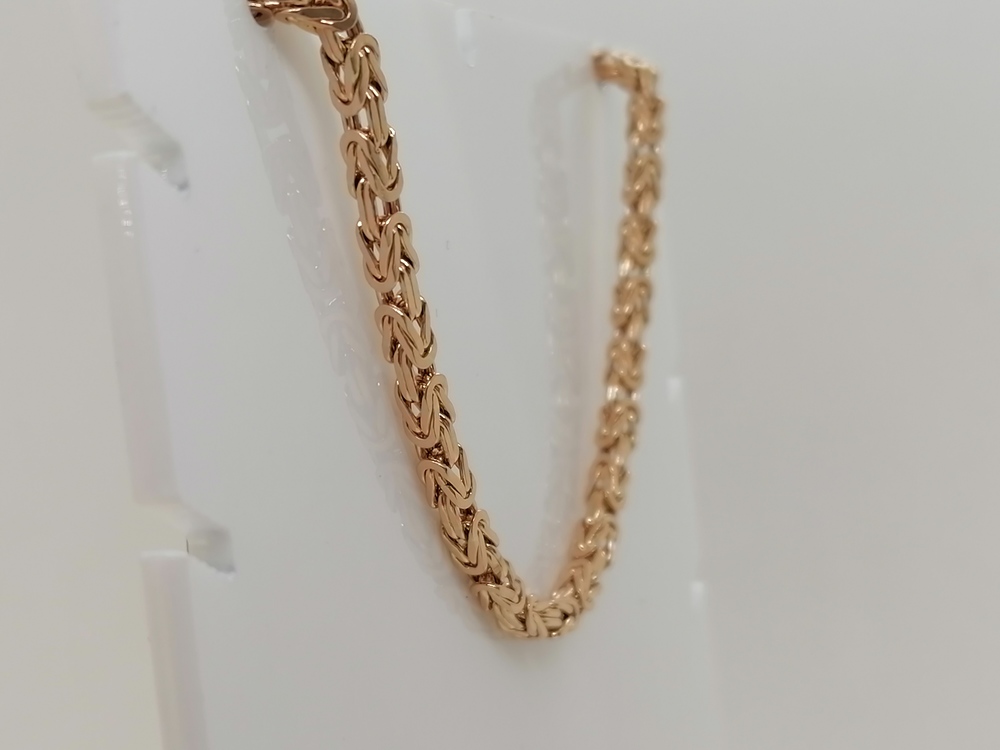 ЦЛМК585 ЦЕПЬ ПОЛНОВЕСНАЯ Мальвина королевская(лисий хвост) (Au 585)