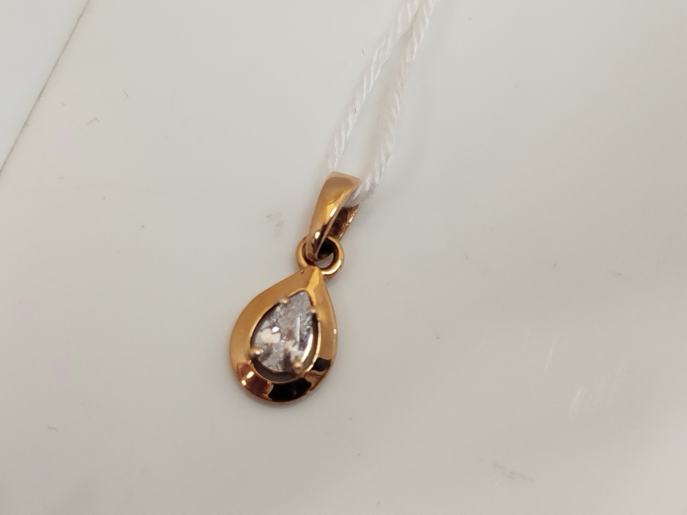 ПОДКМ585 ПОДВЕСКА С КАМНЕМ (Au 585)