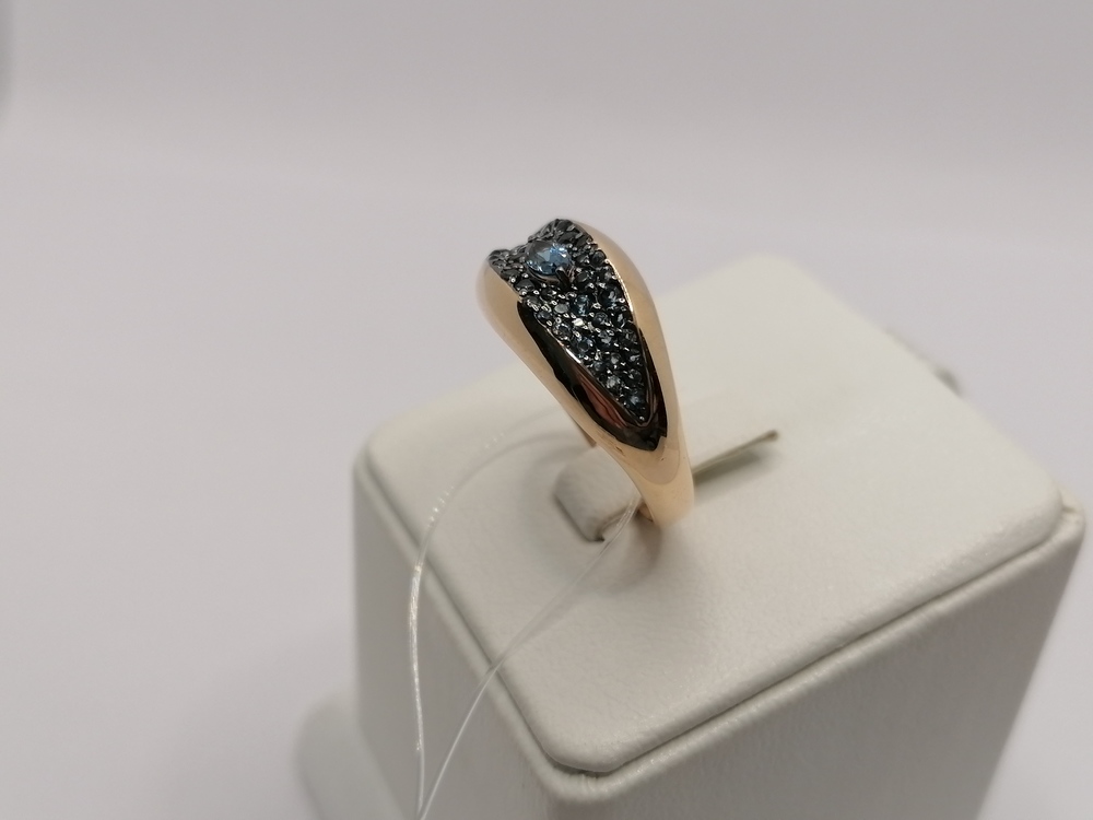 КОЛЬЦО ЛОНДОН ТОПАЗ (Au 585)