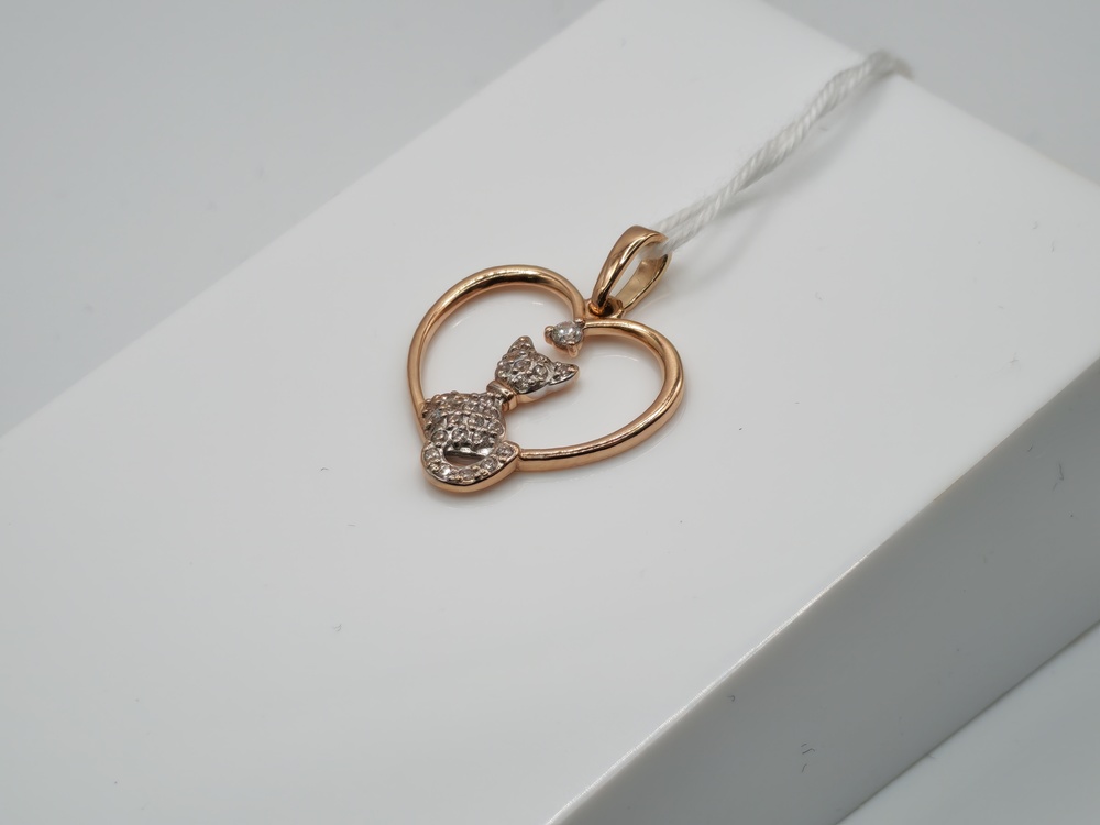 ПОДКМИ585 ПОДВЕСКА С КАМНЯМИ (Au 585)