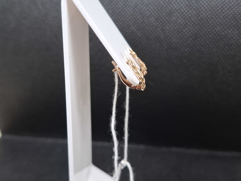 СБКМ585 СЕРЬГИ БЕЗ КАМНЯ (Au 585)