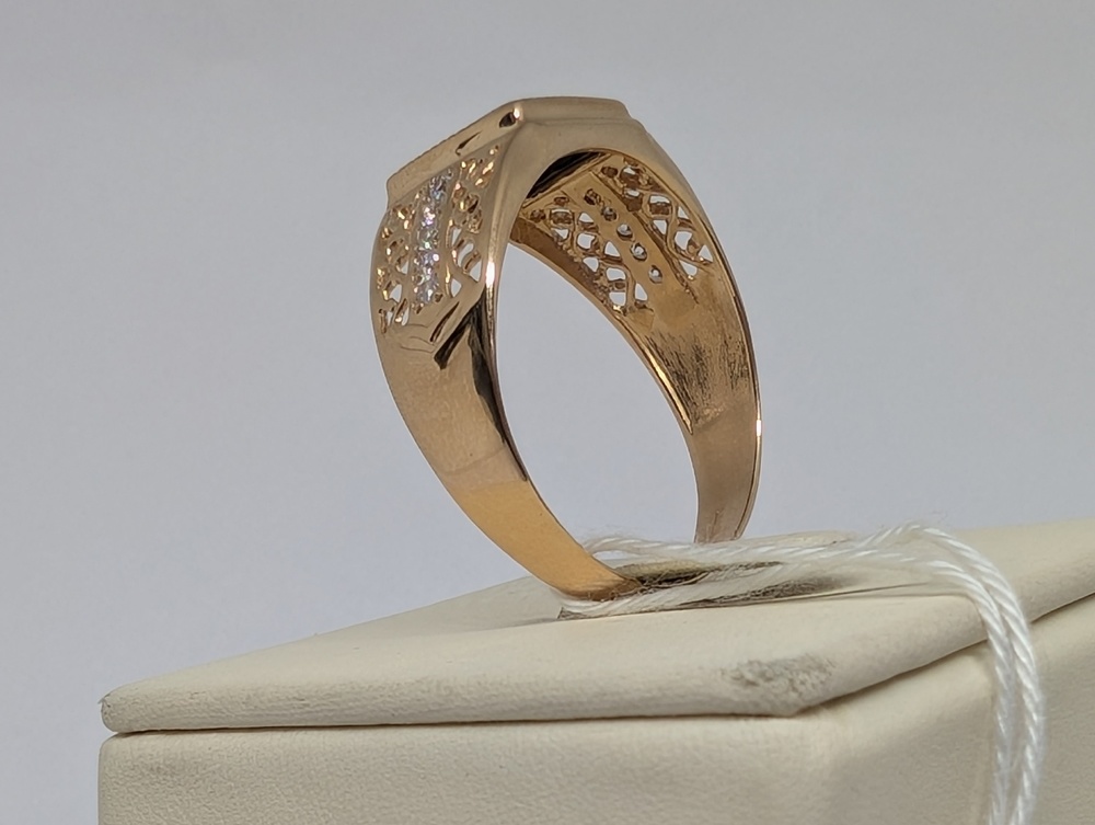 ПЕЧАТКА С КАМНЯМИ (Au 585)