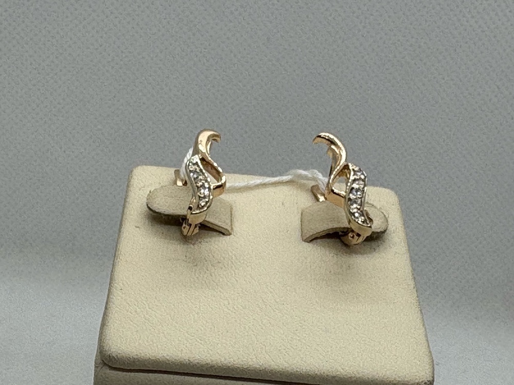 СКМИ585 СЕРЬГИ С КАМНЯМИ (Au 585)