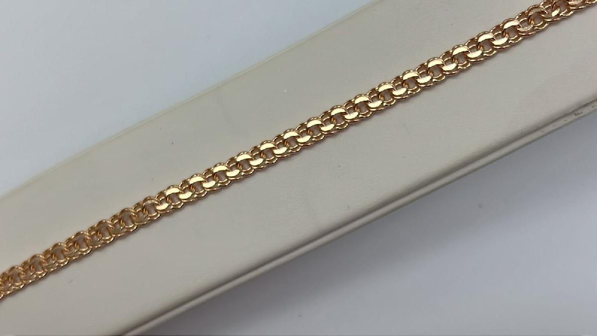 7060200-19 БРАСЛЕТ ПОЛНОВЕСНЫЙ Бисмарк (Au 585)