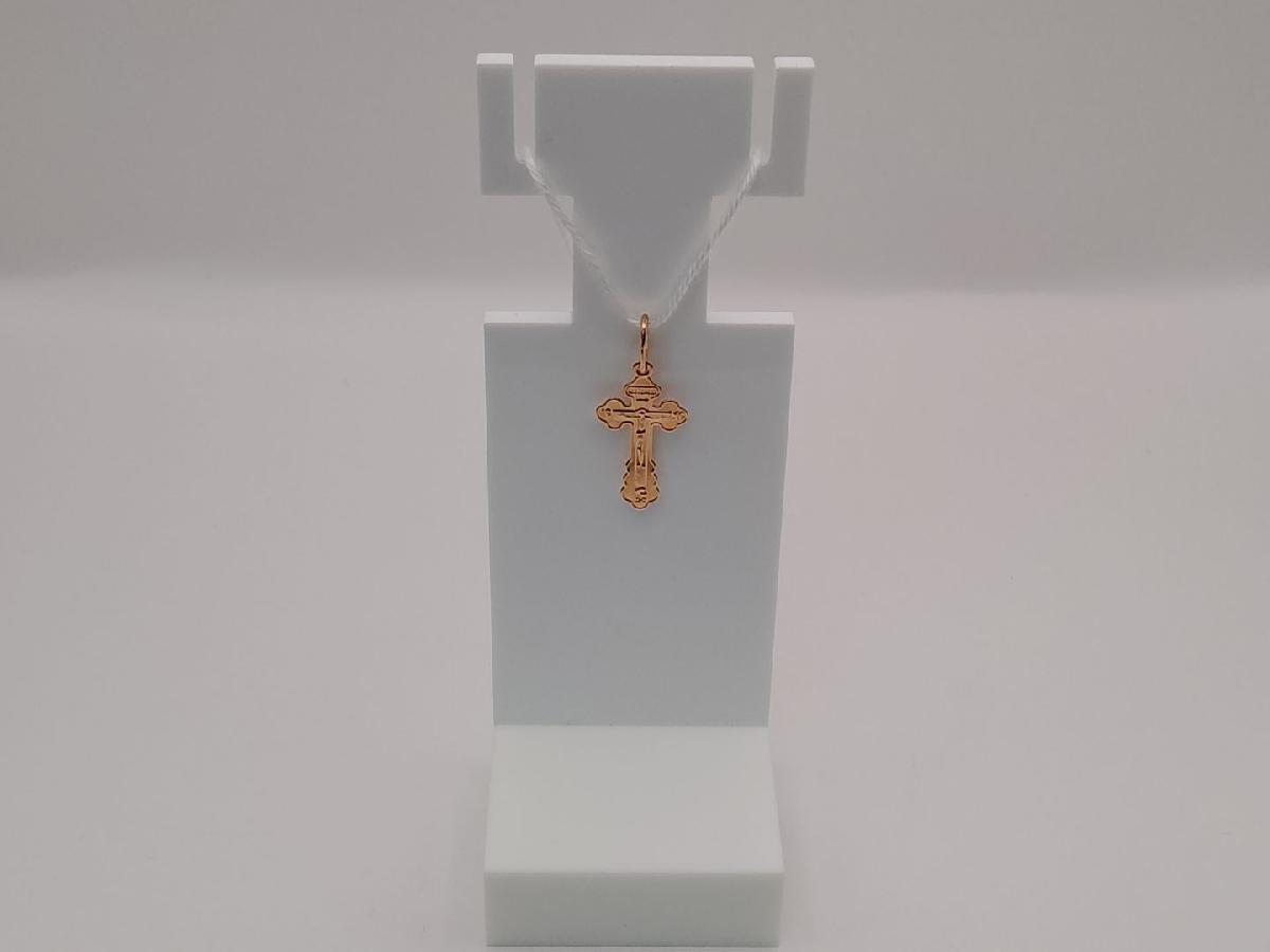 ПОДВЕСКА КРЕСТ БЕЗ КАМНЯ (Au 585)