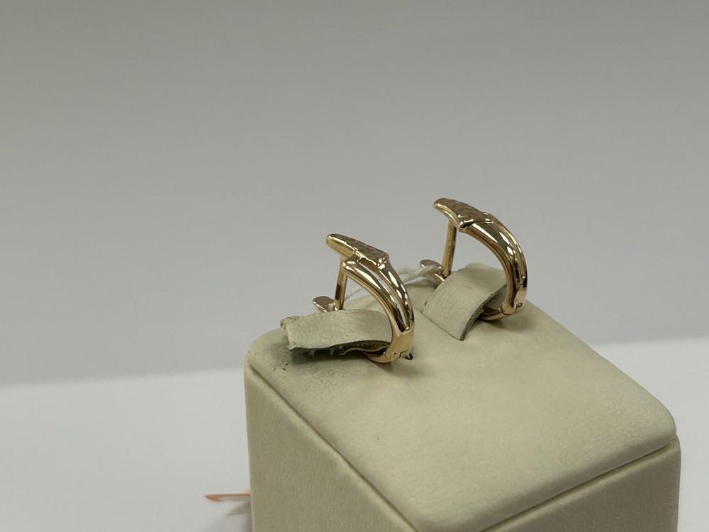 СБКМ585 СЕРЬГИ БЕЗ КАМНЯ (Au 585)