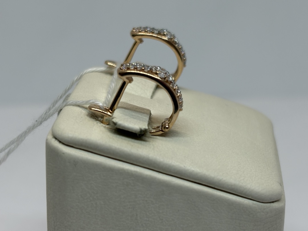 СКМИ585 СЕРЬГИ С КАМНЯМИ (Au 585)