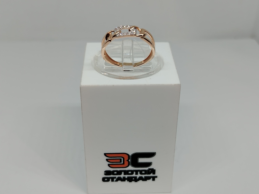 КОЛЬЦО С КАМНЯМИ (Au 585)