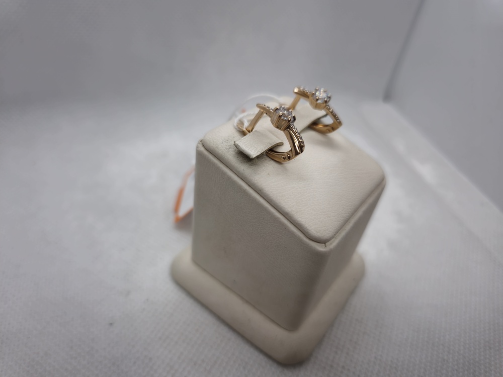 СКМИ585 СЕРЬГИ С КАМНЯМИ (Au 585)