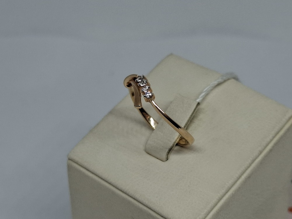 КОЛЬЦО С КАМНЯМИ (Au 585)