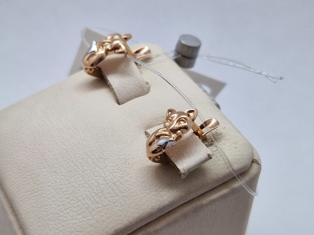 СЕРЬГИ БЕЗ КАМНЯ (Au 585)